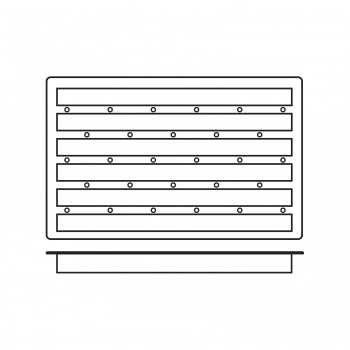 Foremki silikonowe nieprzywierające do pieczenia CAKE 6 BARS GN 1/1 Hendi 676394