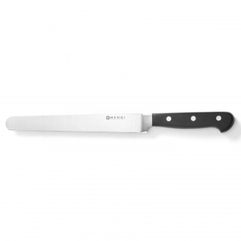 Profesjonalny nóż do szynki i łososia kuty ze stali Kitchen Line 215 mm - Hendi 781326