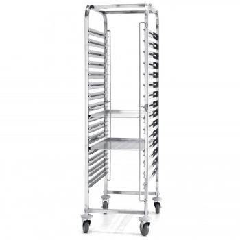 Wózek stalowy do transportu tac blach piekarniczych 15 x 60x40cm - Hendi 810651