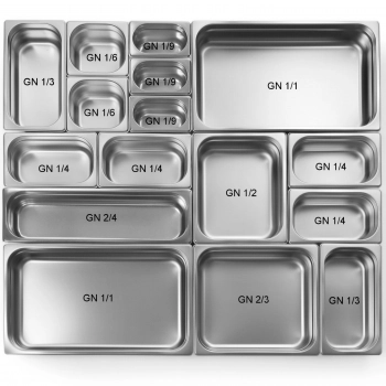 Pojemnik gastronomiczny do pieców GN 1/1 wys. 65 mm - Hendi 816028