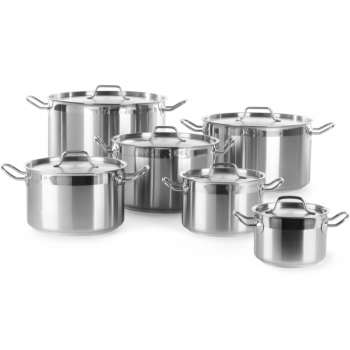 Garnek średni Profi Line z pokrywką 10 l, śr. 280 x 170 h - Hendi 831502