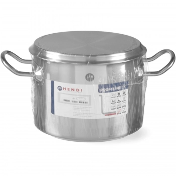 Garnek średni Profi Line z pokrywką 10 l, śr. 280 x 170 h - Hendi 831502