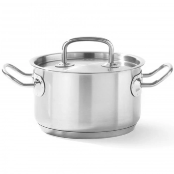 Garnek średni z pokrywką Kitchen Line 22.4 l 360 x 220 mm - Hendi 836064