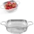 Wanna cedzakowa stalowa kwadratowa 169x169mm - HENDI 535271