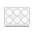 Foremki silikonowe nieprzywierające do pieczenia 6x DISC 600x400mm Hendi 676288