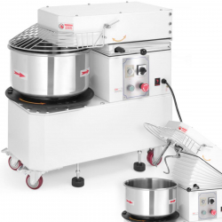Miesiarka spiralna do ciasta z wyjmowaną dzieżą unoszoną głowicą 20 l 1500 W 400 V - Hendi 221853