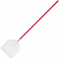 Łopata do pizzy kwadratowa perforowana z aluminium 330 x 330 mm dł. 1530 mm- Hendi 617366