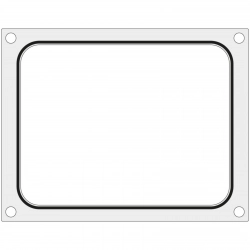 Matryca forma do zgrzewarek MCS na tackę bez podziału 227x178 mm - Hendi 805442