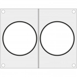 Matryca forma do zgrzewarek MCS na dwa pojemniki na zupę śr. 115 mm - Hendi 805497