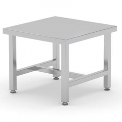 Podstawa blat pod garnki spawany ze stali nierdzewnej do 100 kg 55x55x45 cm - Hendi 815151