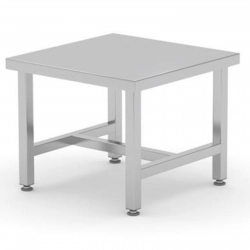 Podstawa blat pod garnki spawany ze stali nierdzewnej do 100 kg 55x55x45 cm - Hendi 815151