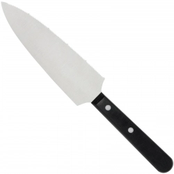 Nóż do serwowania porcjowania ciasta z drobnymi ząbkami Creme 180 mm - Hendi 841044