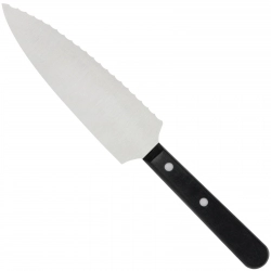 Nóż do serwowania porcjowania ciasta z ząbkami Creme 180 mm - Hendi 841051