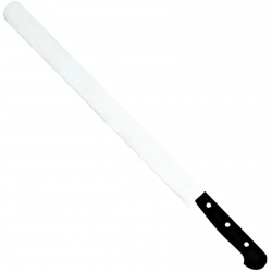 Nóż do krojenia ciasta tortów z ząbkami Creme 350 mm - Hendi 841075