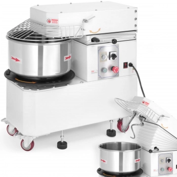 Miesiarka spiralna do ciasta z wyjmowaną dzieżą unoszoną głowicą 30 l 1500 W 400 V - Hendi 221860