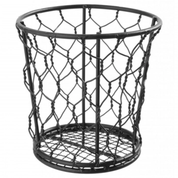 Koszyk druciany do podawania przekąsek frytek BASIC okrągły śr. 120 mm - Hendi 425824