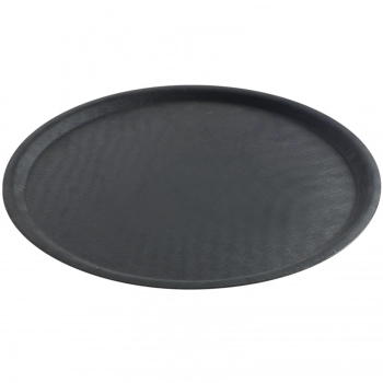 Taca kelnerska antypoślizgowa okrągła śr. 50cm  czarna - Hendi 508787