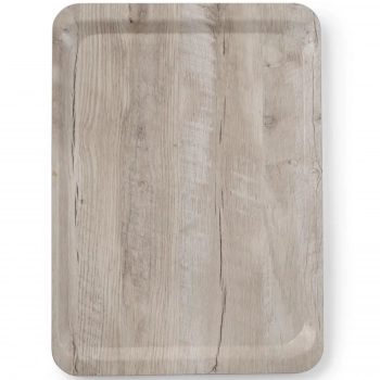 Taca do serwowania laminowana jasne drewno 430 x 330 mm - Hendi 508862