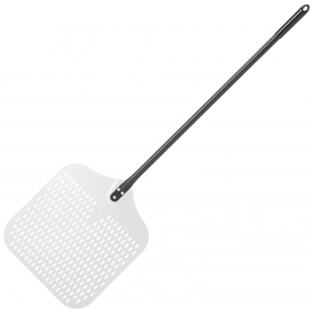 Łopata taca do wyciągania pizzy z pieca kwadratowa aluminiowa perforowana 405 x 1320 mm - Hendi 617144