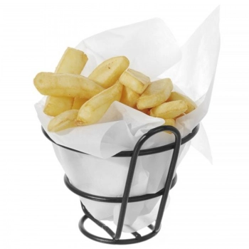 Papier pergaminowy do przekąsek frytek gładki 500 szt. 306x305 mm - Hendi 678213