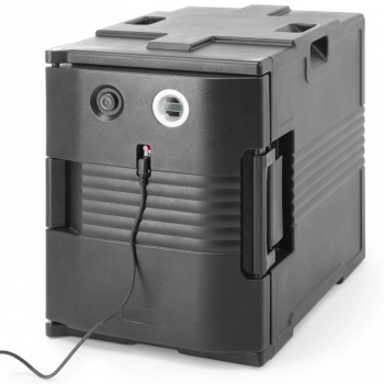 Pojemnik termiczny termoizolacyjny cateringowy z funkcją podgrzewania do 68C 2x GN1/1 200 W - Hendi 707692