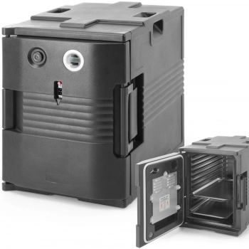 Pojemnik termiczny termoizolacyjny cateringowy z funkcją podgrzewania do 68C 2x GN1/1 200 W - Hendi 707692
