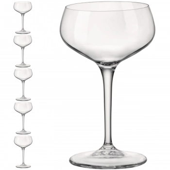 Kieliszek koktajlowy NOVECENTO 250 ml zestaw 6 szt. - Hendi 775233