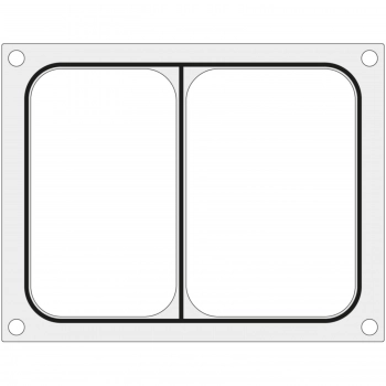 Matryca forma do zgrzewarek MCS na tackę dwudzielną 227x178 mm - Hendi 805466
