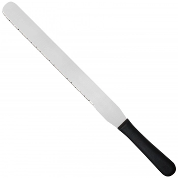 Nóż cukierniczy do ciasta ząbkowany z 1 strony 300 mm Creme - Hendi 840986