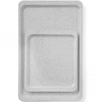 Taca poliestrowa gładka wzór granit 360 x 460 mm - Hendi 876527