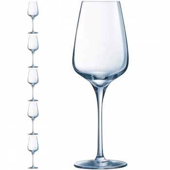 Kieliszek lampka do wina SUBLYM 350 ml zestaw 6 szt. - Hendi L2761
