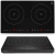Kuchenka indukcyjna nastawna z panelem dotykowym 2 pola grzewcze Black Line śr. 22 cm 3500 W - Hendi 239414