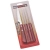 Nóż do steków ząbkowany nierdzewny Churrasco Spanish Style 6 szt. dł. 220 mm czerwony