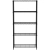 Regał magazynowy skręcany 5 półkowy czarny 91x45x183 cm - Hendi 812990