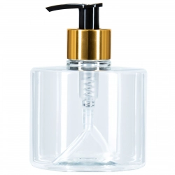 Dozownik dyspenser z pompką do mydła żelu transparentny 28/410 300ml