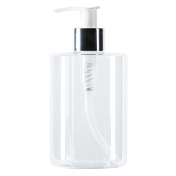 Dozownik dyspenser z pompką do mydła żelu transparentny 300ml