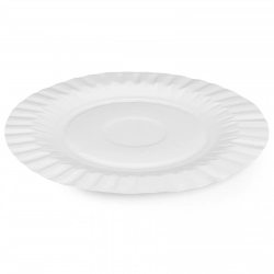 Talerz papierowy jednorazowy duży EKO śr. 24cm - 100szt