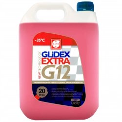Płyn do chłodnic G12 GLIDEX EXTRA z atestami DAF - MB - 325.3 20L