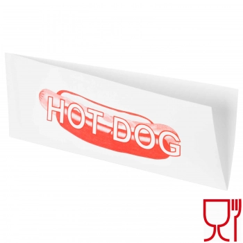 Opakowanie torebka koperta na HOT-DOG 9x25cm foliowana powlekana 200szt.