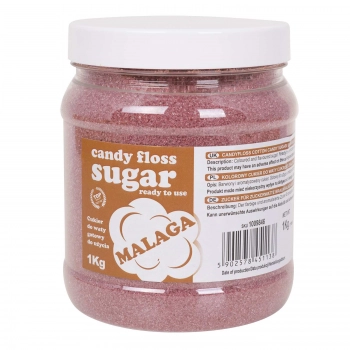 Kolorowy cukier do waty cukrowej brązowy o smaku malaga 1kg