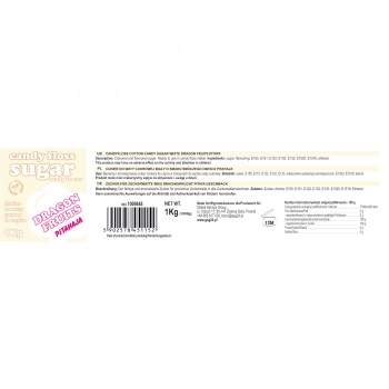 Cukier do waty cukrowej biały o smaku smoczego owocu pitahaja 1kg