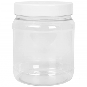 Słoik okrągły z pokrywką gwint 100/400 transparentny 1000ml