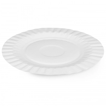 Talerz papierowy jednorazowy duży EKO śr. 24cm - 100szt