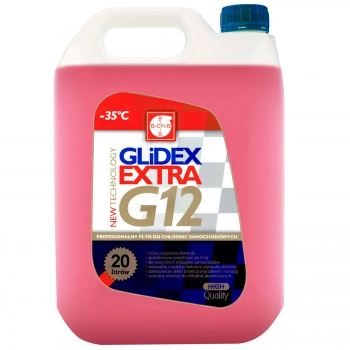 Płyn do chłodnic G12 GLIDEX EXTRA z atestami DAF - MB - 325.3 20L