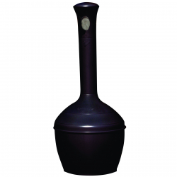 Popielniczka wolnostojąca zewnętrzna czarna z pojemnikiem 15L śr. 33cm wys. 100cm
