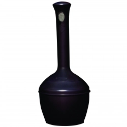 Popielniczka wolnostojąca zewnętrzna czarna z pojemnikiem 15L śr. 33cm wys. 100cm