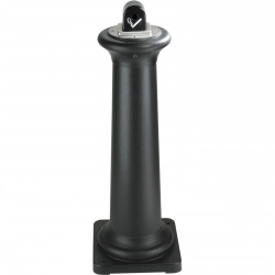 Popielnica miejska słupek z metalową wkładką duża pojemność czarna wys. 97cm