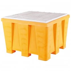 Wanna wychwytowa ociekowa do agresywnych cieczy 129x129x90cm 1400L