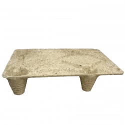 Paleta 1/4 EURO tłoczona z płyty wiórowej 60x40x12cm