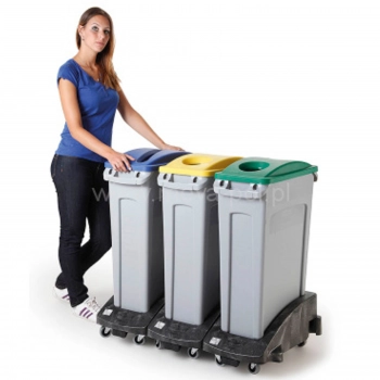 Pojemnik kosz modułowy do selektywnej zbiórki odpadów Rubbermaid SLIM JIM  87L